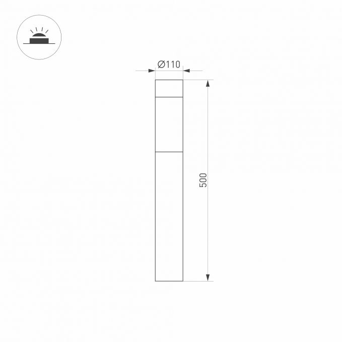 Светильник LGD-STEM-BOLL-H500-10W Warm3000 (GR, 185 deg, 230V), Arlight, 029966, изображение 3 Светильник LGD-STEM-BOLL-H500-10W Warm3000 (GR, 185 deg, 230V), Arlight, 029966, изображение 3