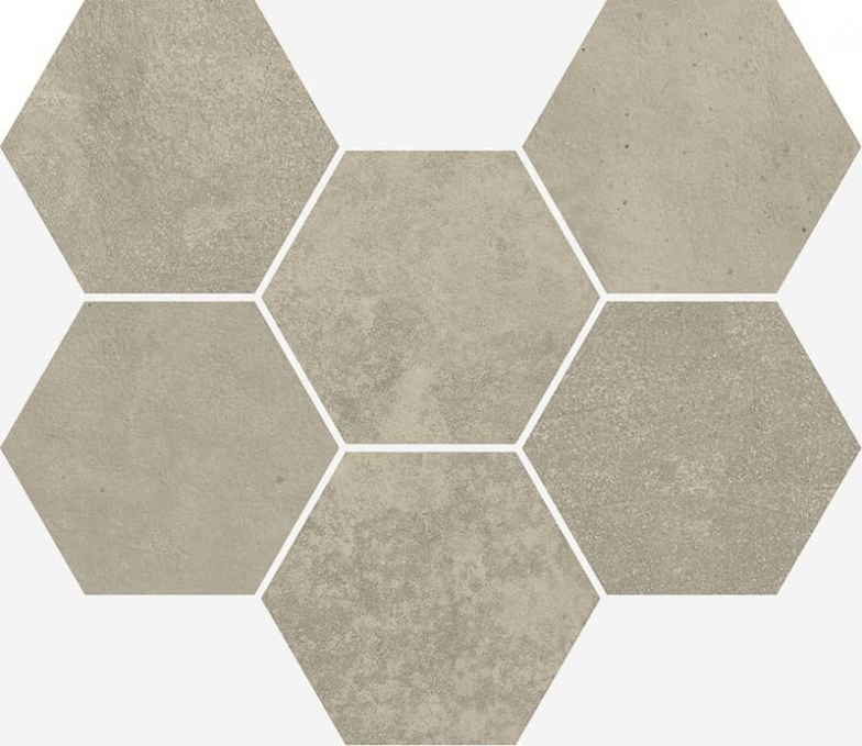 Мозаика Italon Terraviva Greige Mosaico Hexagon 25x29, 620110000108