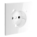 Накладка для розетки с заземлением и защитными шторками, с USB A+C, S70 (белый глянцевый), Voltum, VLS001001 Накладка для розетки с заземлением и защитными шторками, с USB A+C, S70 (белый глянцевый), Voltum, VLS001001