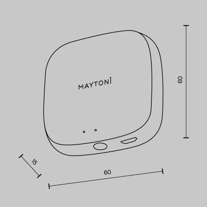 Центр управления умным домом Maytoni Smart ХАБ, MD-TRA034-W, изображение 3 Центр управления умным домом Maytoni Smart ХАБ, MD-TRA034-W, изображение 3