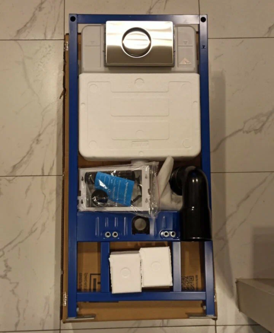 Инсталляция Sapbox 108C.500.01.807SS-ST для унитаза с кнопкой смыва сатин Инсталляция Sapbox 108C.500.01.807SS-ST для унитаза с кнопкой смыва сатин