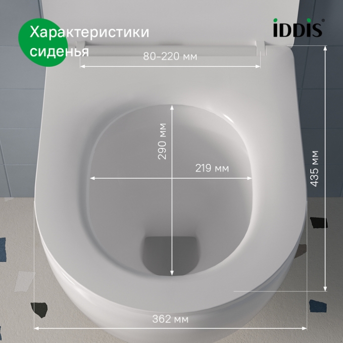 Сиденье для унитаза Iddis Optima Home 006DPSEi31