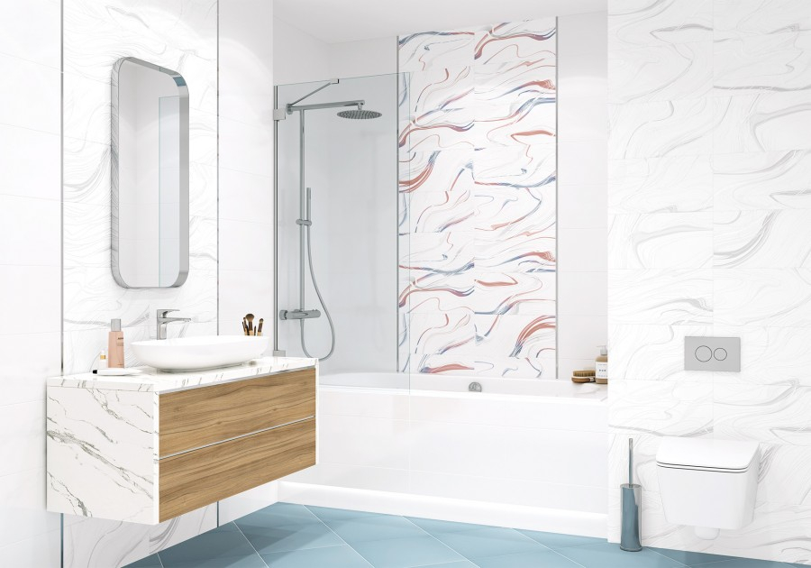 Настенная плитка AltaCera Elemento Paradise White 25x50, WT9PAR00 Настенная плитка AltaCera Elemento Paradise White 25x50, WT9PAR00