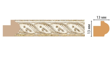 Молдинг Decomaster 118-18, 13x13x2400 мм Молдинг Decomaster 118-18, 13x13x2400 мм