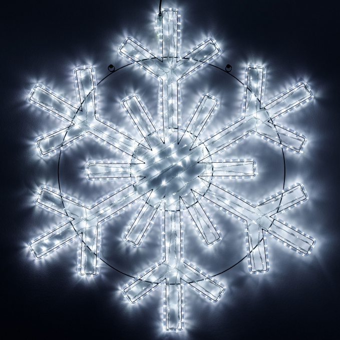 Фигура светодиодная ARD-SNOWFLAKE-M11-1250x1200-604LED White (230V, 36.5W), Arlight, 034260, изображение 1 Фигура светодиодная ARD-SNOWFLAKE-M11-1250x1200-604LED White (230V, 36.5W), Arlight, 034260, изображение 1