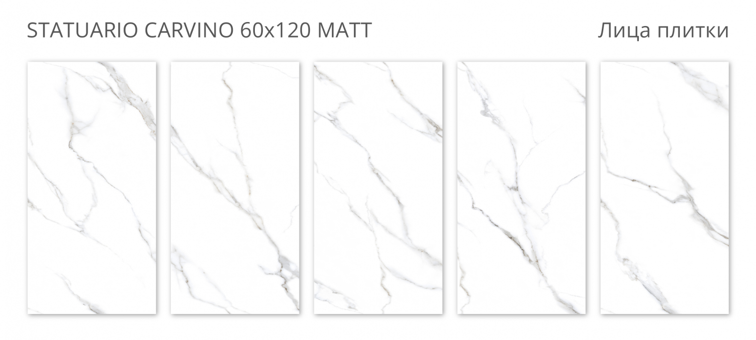Керамогранит Staro Velvet Statuario Carvino 60x120 Керамогранит Staro Velvet Statuario Carvino 60x120