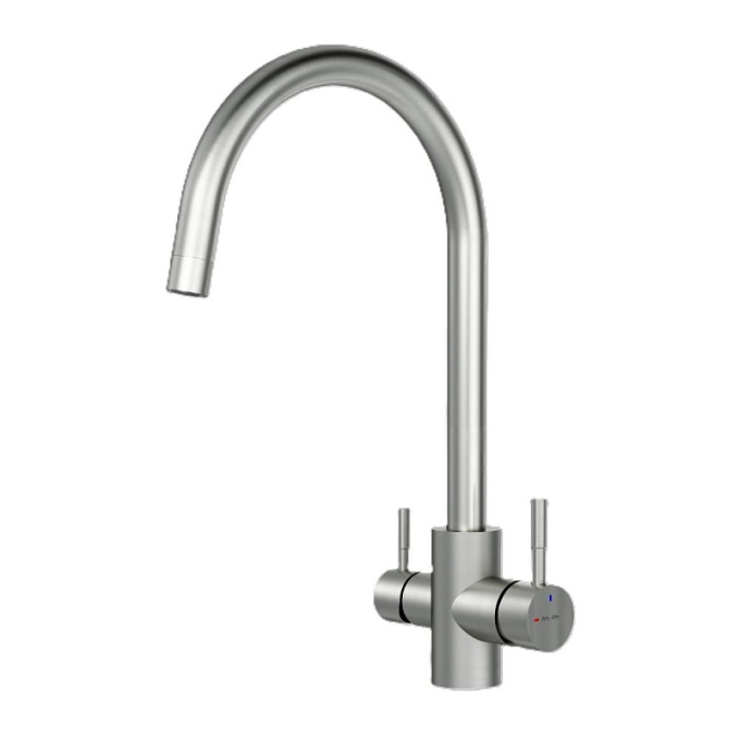 Смеситель для кухни AM.PM X-Joy S F85B07711 высокий, с каналом питьевой воды, сатин Смеситель для кухни AM.PM X-Joy S F85B07711 высокий, с каналом питьевой воды, сатин