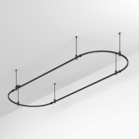 Основание ART-APRIORI-OVAL-ROD-400-3000x1000 (BK), Arlight, 048508