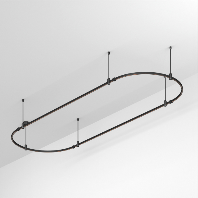 Основание ART-APRIORI-OVAL-ROD-400-3000x1000 (BK), Arlight, 048508, изображение 1