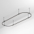 Основание ART-APRIORI-OVAL-ROD-400-3000x1000 (BK), Arlight, 048508