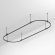 Основание ART-APRIORI-OVAL-ROD-400-3000x1000 (BK), Arlight, 048508, изображение 1