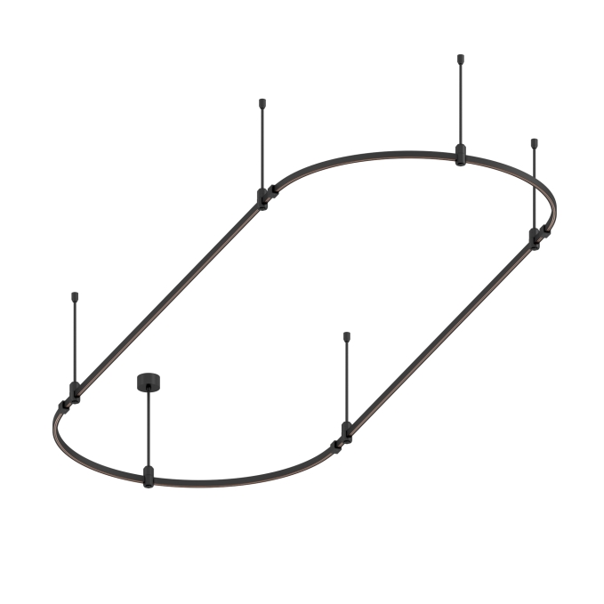 Основание ART-APRIORI-OVAL-ROD-400-3000x1000 (BK), Arlight, 048508, изображение 2