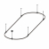 Основание ART-APRIORI-OVAL-ROD-400-3000x1000 (BK), Arlight, 048508, изображение 2
