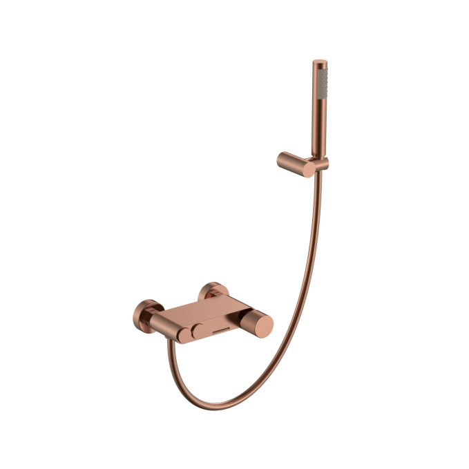 Смеситель для ванны с душем Boheme Stick 123-CB.4 брашированная медь
