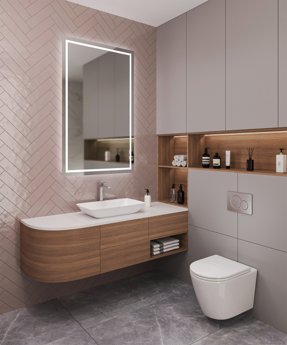 Настенная плитка Smile Tile Liguria Pink 7.5x30 Настенная плитка Smile Tile Liguria Pink 7.5x30