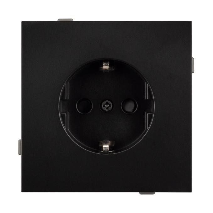 Механизм электрической розетки SCT-TENDO-MEU1-PL-BK (230V, 16A), Arlight, 054079, изображение 2