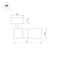 Светильник SP-ARTEMIS-SURFACE-FLAP-R55-12W Warm3000 (WH, 8-80 deg, 230V), Arlight, 051791