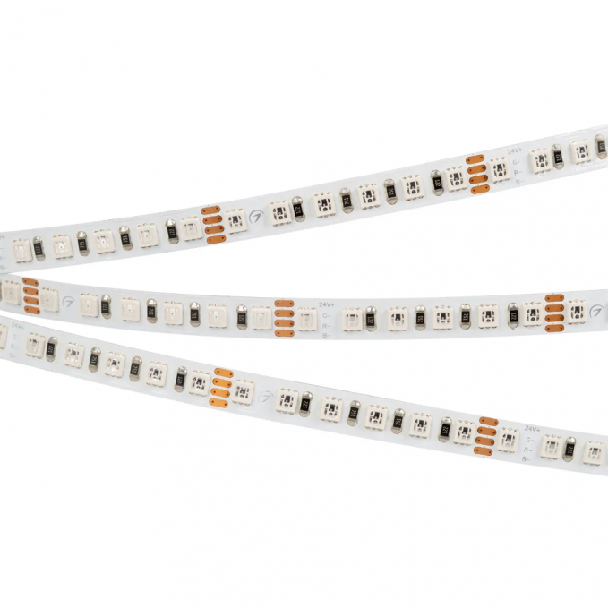 Светодиодная лента RT 2-5000 24V RGB 8mm (3838, 120 LED/m, LUX), Arlight, 026832, изображение 1 Светодиодная лента RT 2-5000 24V RGB 8mm (3838, 120 LED/m, LUX), Arlight, 026832, изображение 1