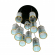 Люстра E14 10*40W 220V MURANO MODERNI LN26 000 LUMION 8401/10, фото на цветном фоне 1 Люстра E14 10*40W 220V MURANO MODERNI LN26 000 LUMION 8401/10, фото на цветном фоне 1