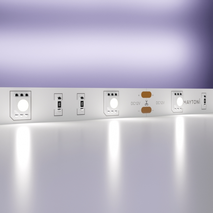 Светодиодная лента 12В 5050 7,2Вт/м 6000K 5м IP20, 10122, изображение 1