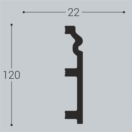 Плинтус Bello Deco П5 120-22 Плинтус Bello Deco П5 120-22