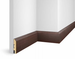 Плинтус Cosca Decor WP07 экошпон ясень Коньяк, 80x16x2400 мм, МДФ Плинтус Cosca Decor WP07 экошпон ясень Коньяк, 80x16x2400 мм, МДФ