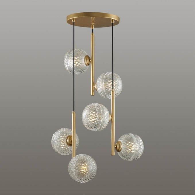 Светильник подвесной E27 6*8W LED 220V GENEVA MODERNI LN23 000 LUMION 5292/6, фото на цветном фоне 1 Светильник подвесной E27 6*8W LED 220V GENEVA MODERNI LN23 000 LUMION 5292/6, фото на цветном фоне 1