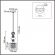 Подвес E27 1*60W 220V GANNA MODERNI LN26 367 LUMION 8292/1A, схема товара Подвес E27 1*60W 220V GANNA MODERNI LN26 367 LUMION 8292/1A, схема товара