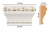 Капитель Decomaster D202-54, 144x85x30 мм