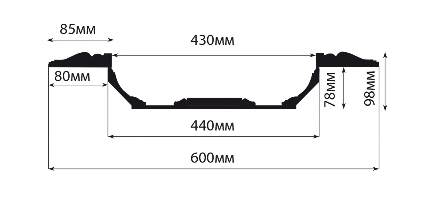 Кессон Decomaster KS-61-59, 600x600x98 мм Кессон Decomaster KS-61-59, 600x600x98 мм