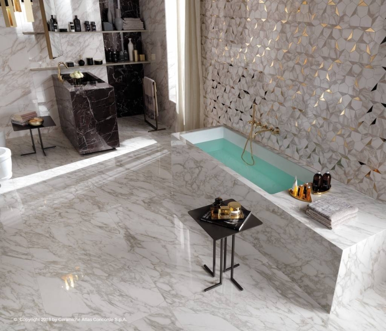 Керамогранит Atlas Concorde Marvel Edge Royal Calacatta 120x120, AENP Керамогранит Atlas Concorde Marvel Edge Royal Calacatta 120x120, AENP
