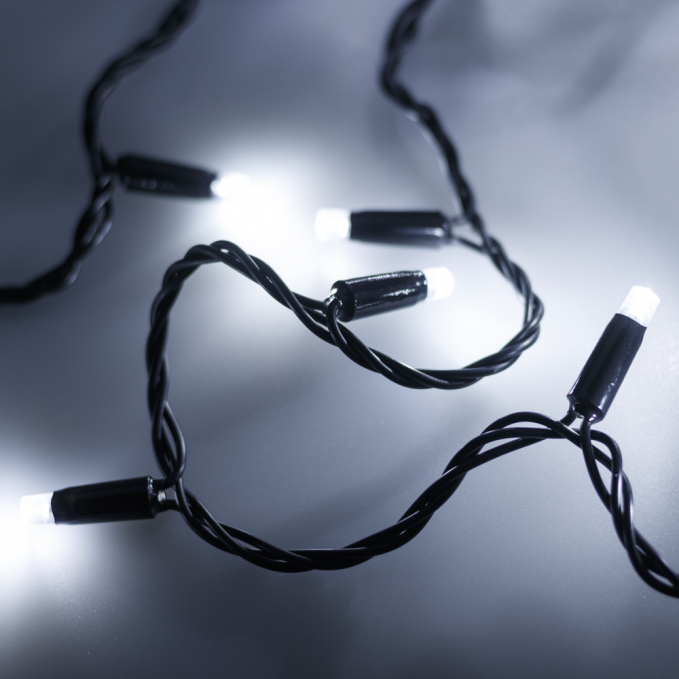 Светодиодная гирлянда ARD-STRING-PRO-10000-BLACK-100LED-STD WHITE (230V, 7W), Arlight, 025826, изображение 1 Светодиодная гирлянда ARD-STRING-PRO-10000-BLACK-100LED-STD WHITE (230V, 7W), Arlight, 025826, изображение 1