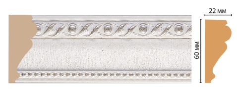 Молдинг Decomaster 161-42 ДМ, 60x22x2400 мм