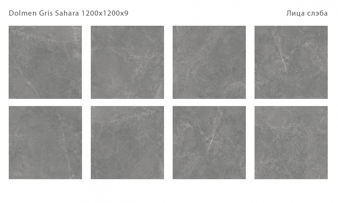 Керамический слэб StaroSlabs Matt Dolmen Gris Sahara 120x120