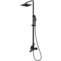 Душевая стойка со смесителем Wonzon & Woghand Flex WW-88047072-MB черная матовая