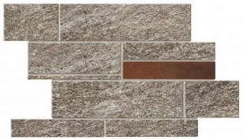 Мозаика Atlas Concorde Norde Piombo Brick Corten 39x27.8, A599