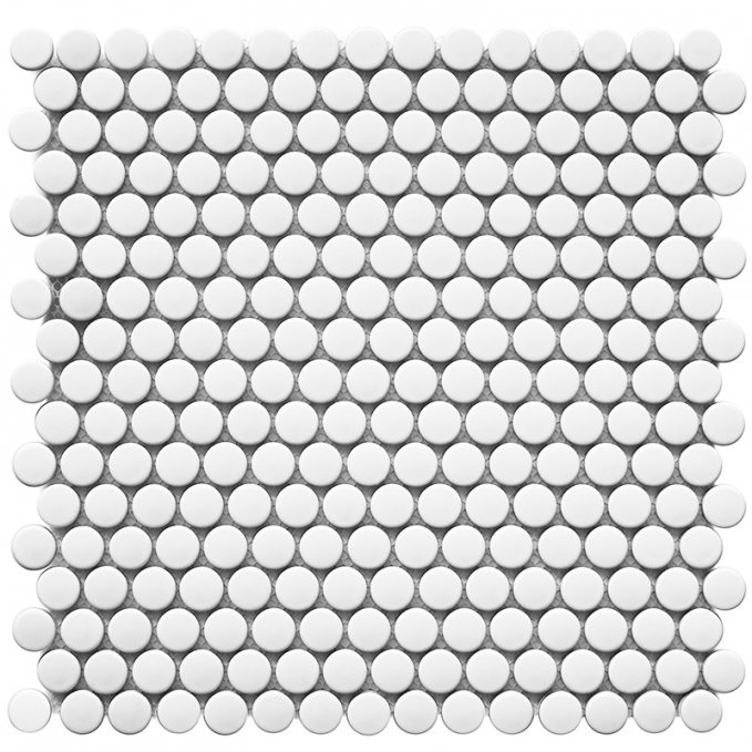 Мозаика Starmosaic Shapes Penny Round White Matt 30.9x31.5 Мозаика Starmosaic Shapes Penny Round White Matt 30.9x31.5