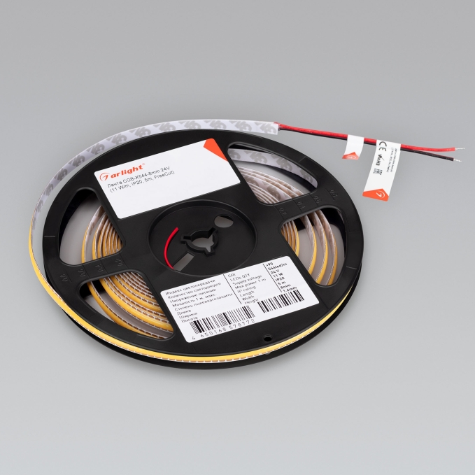 Светодиодная лента COB-X544-8mm 24V Day4000 (11 W/m, IP20, 5m, FreeСut), Arlight, 043416(1), изображение 2 Светодиодная лента COB-X544-8mm 24V Day4000 (11 W/m, IP20, 5m, FreeСut), Arlight, 043416(1), изображение 2