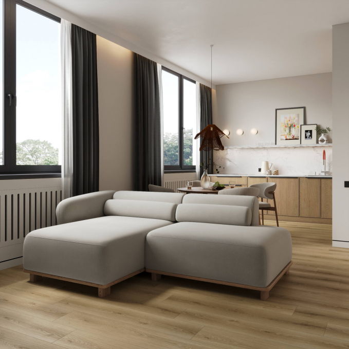 Каменный SPC ламинат FloorWood Quantum 9567 Дуб Робертс