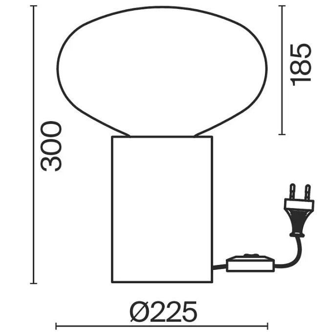 Настольный светильник Лунное пятно / Moonspot, Freya, FR5550TL-01MR