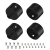 Заглушка WPH-FLEX-D22-360deg BLACK ALU с отверстием, Arlight, 049940