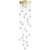 Люстра каскадная LED 120W 4000K 6600Лм CRYSTAL L-VISION ODL23 569 ODEON LIGHT, 5008/120L