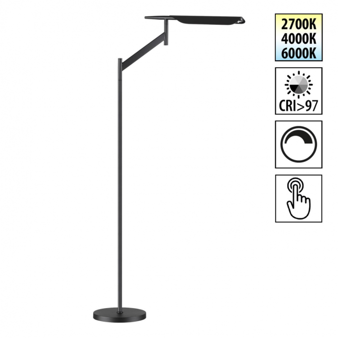 Торшер диммир. со сменой цвет. темпер. (управление - сенсор) IP20 LED 14W 100-240V 2700К/4000К/6000К ALA LEDO NT25 324 NOVOTECH 359542, изображение 1 Торшер диммир. со сменой цвет. темпер. (управление - сенсор) IP20 LED 14W 100-240V 2700К/4000К/6000К ALA LEDO NT25 324 NOVOTECH 359542, изображение 1