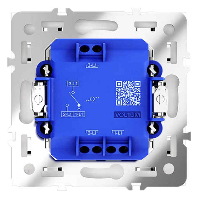 Проходной переключатель встраиваемый VOLTUM S70 одноклавишный 10А, (белый матовый), Voltum, VLS010302 Проходной переключатель встраиваемый VOLTUM S70 одноклавишный 10А, (белый матовый), Voltum, VLS010302