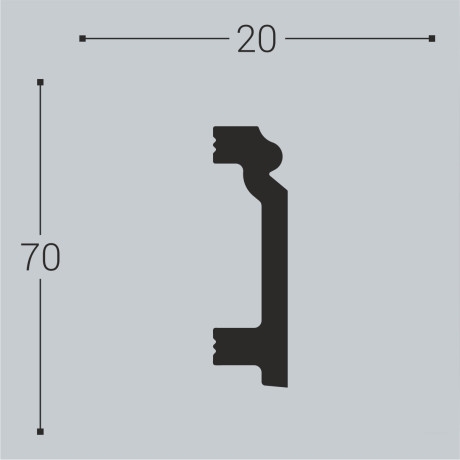 Плинтус Bello Deco П7 70-20 Плинтус Bello Deco П7 70-20