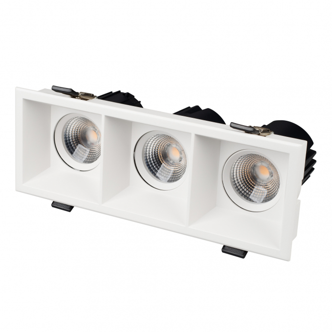 Светильник MS-FLOW-BUILT-S230x85-3x12W Warm3000 (WH, 55 deg, 230V), Arlight, 053780, изображение 1