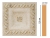 Вставка цветная Decomaster D208-41, 120x120x22 мм