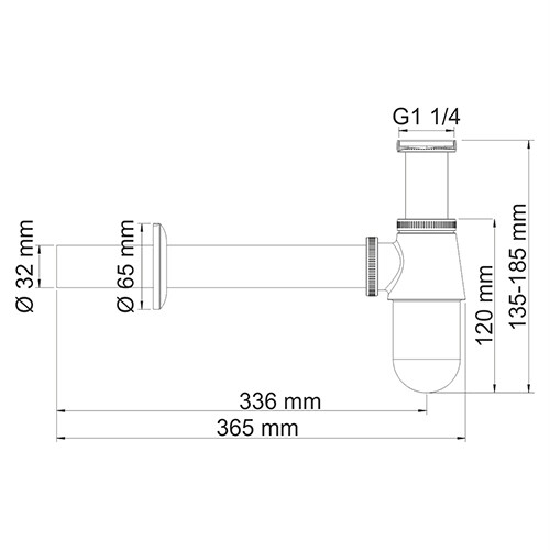 Сифон WasserKRAFT A071 Сифон WasserKRAFT A071