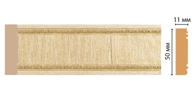Молдинг Decomaster 156-5 ДМ, 51x11x2400 мм