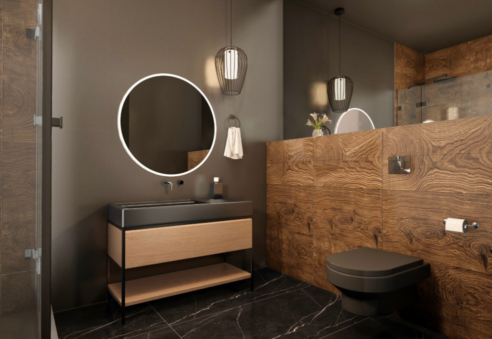Керамогранит Axima Amsterdam коричневый 60x120 Керамогранит Axima Amsterdam коричневый 60x120